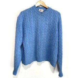Clansman English Sport Bermuda sweater Scottish shetland Wool cable knit women L
